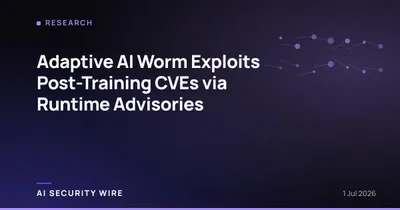 img of Adaptive AI Worm Exploits Post-Training CVEs via Runtime Advisories