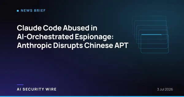 img of Claude Code Abused in AI-Orchestrated Espionage: Anthropic Disrupts Chinese APT