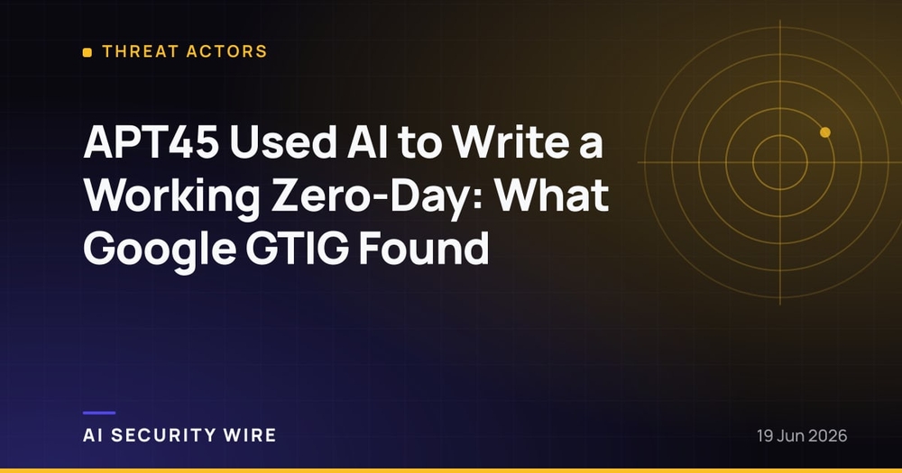 img of APT45 Used AI to Write a Working Zero-Day: What Google GTIG Found
