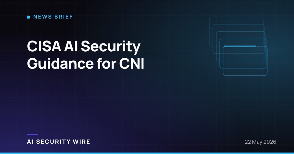 img of CISA AI Security Guidance for CNI