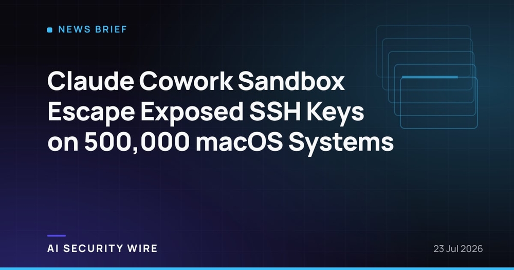 img of Claude Cowork Sandbox Escape Exposed SSH Keys on 500,000 macOS Systems