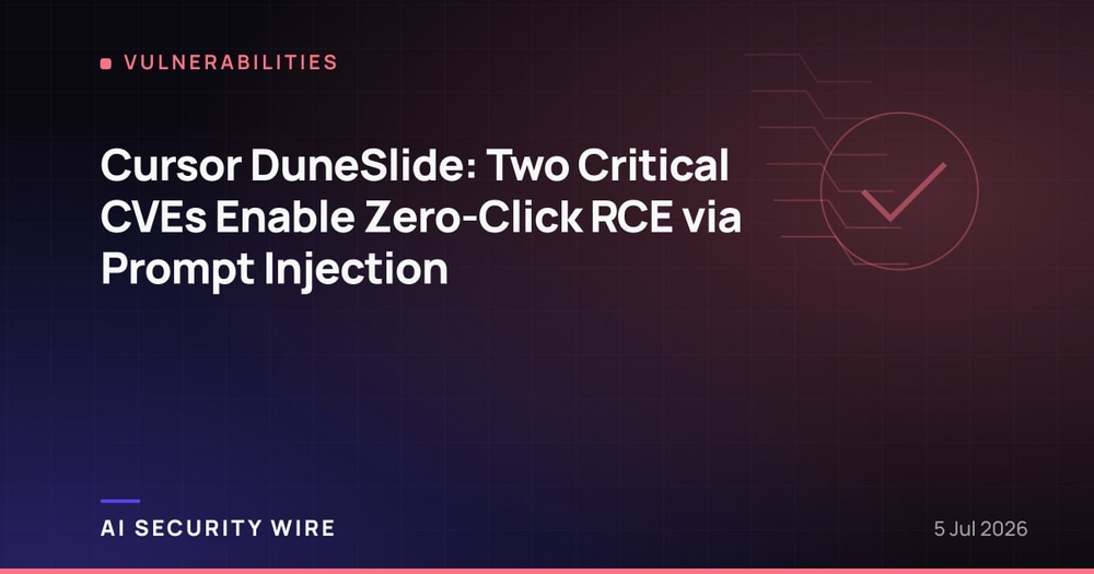 img of Cursor DuneSlide: Two Critical CVEs Enable Zero-Click RCE via Prompt Injection