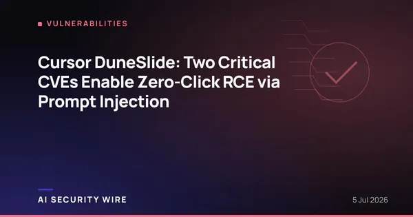 img of Cursor DuneSlide: Two Critical CVEs Enable Zero-Click RCE via Prompt Injection