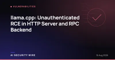 img of llama.cpp: Unauthenticated RCE in HTTP Server and RPC Backend