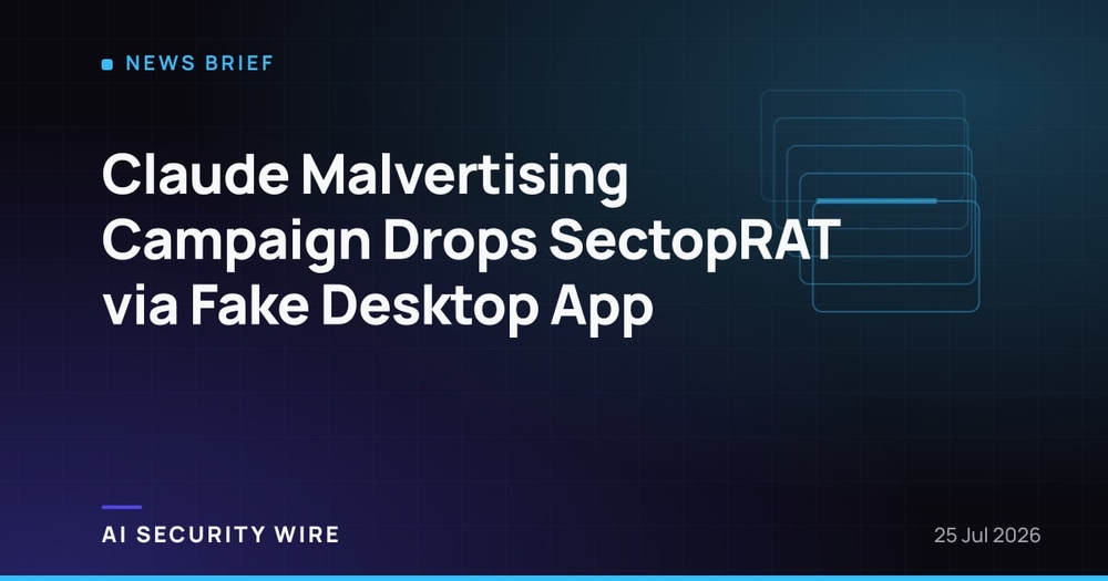 img of Claude Malvertising Campaign Drops SectopRAT via Fake Desktop App