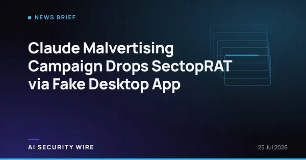 img of Claude Malvertising Campaign Drops SectopRAT via Fake Desktop App