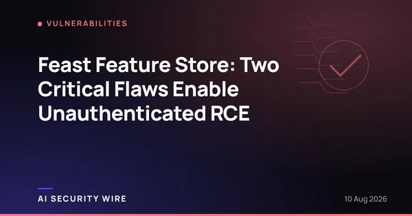img of Feast Feature Store: Two Critical Flaws Enable Unauthenticated RCE