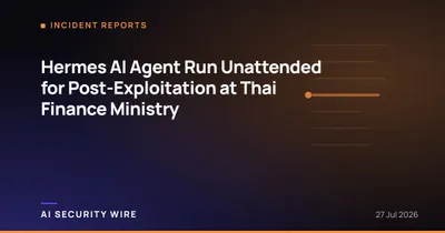 img of Hermes AI Agent Run Unattended for Post-Exploitation at Thai Finance Ministry