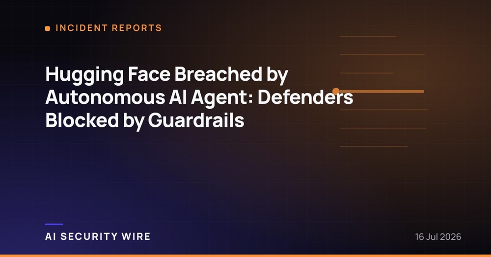img of Hugging Face Breached by Autonomous AI Agent: Defenders Blocked by Guardrails
