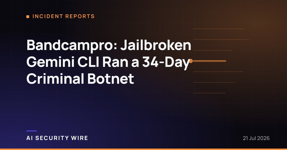 img of Bandcampro: Jailbroken Gemini CLI Ran a 34-Day Criminal Botnet