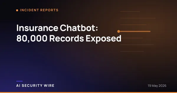 img of Insurance Chatbot: 80,000 Records Exposed