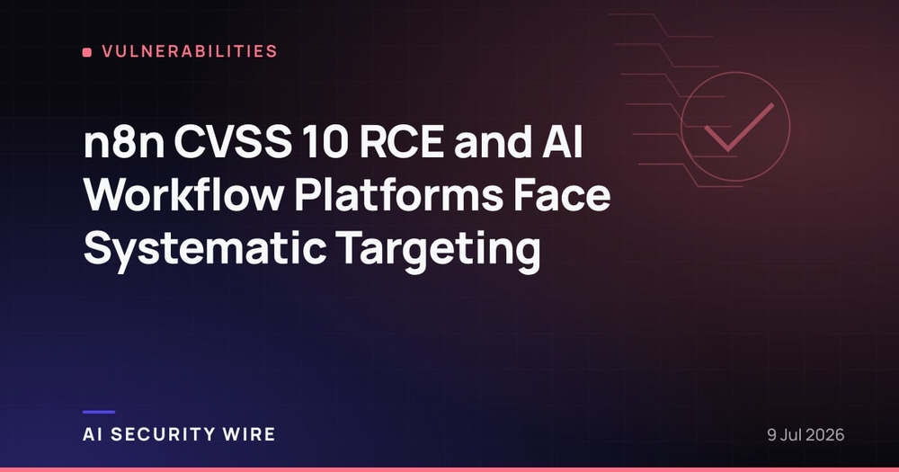 img of n8n CVSS 10 RCE and AI Workflow Platforms Face Systematic Targeting