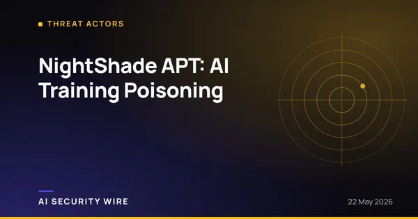 img of NightShade APT: AI Training Poisoning