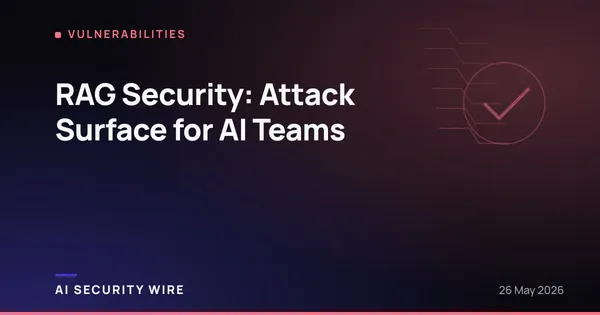 img of RAG Security: Attack Surface for AI Teams