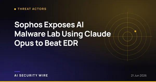 img of Sophos Exposes AI Malware Lab Using Claude Opus to Beat EDR