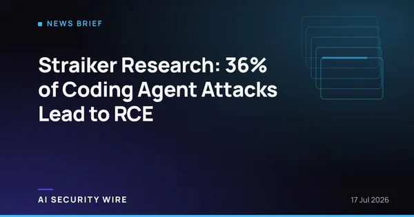 img of Straiker Research: 36% of Coding Agent Attacks Lead to RCE